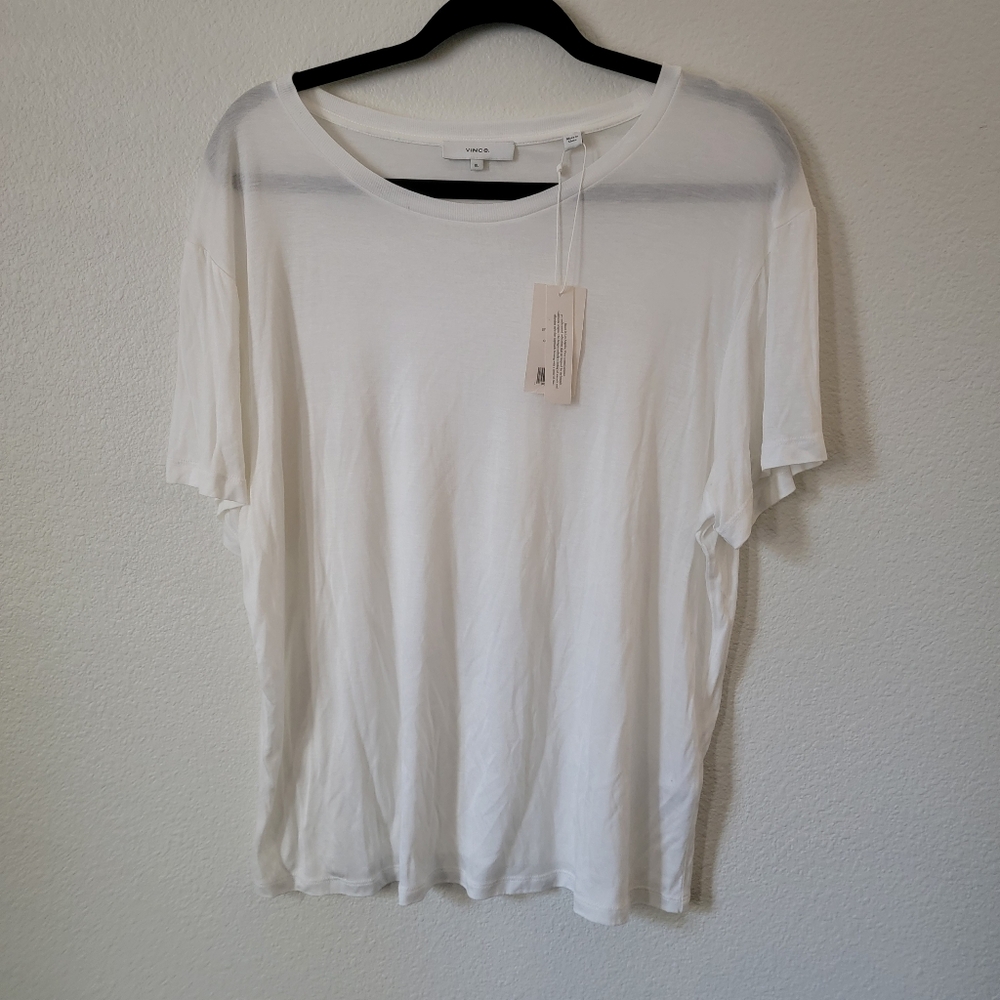 VINCE Plain White Tee XL - Picture 2 of 5